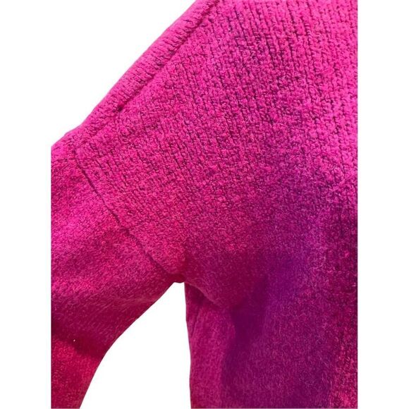 Nine West Women's 2XL Fuchsia Mock Neck Oversized Sweater Pullovers - Picture 3 of 9